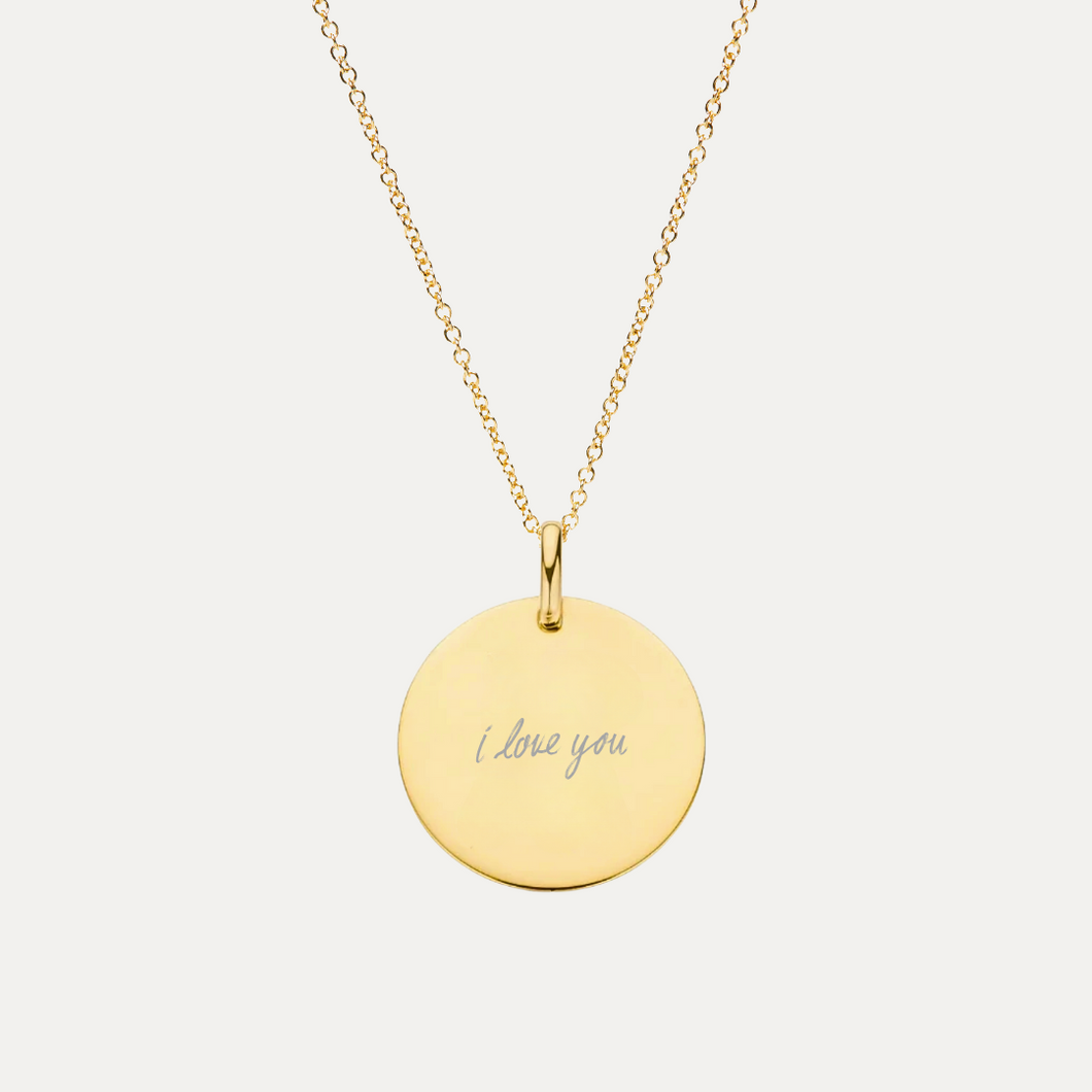 The Handwriting Engraved Necklace