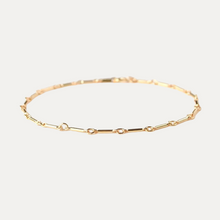 Load image into Gallery viewer, Gold filled Dainty Bar Bracelet
