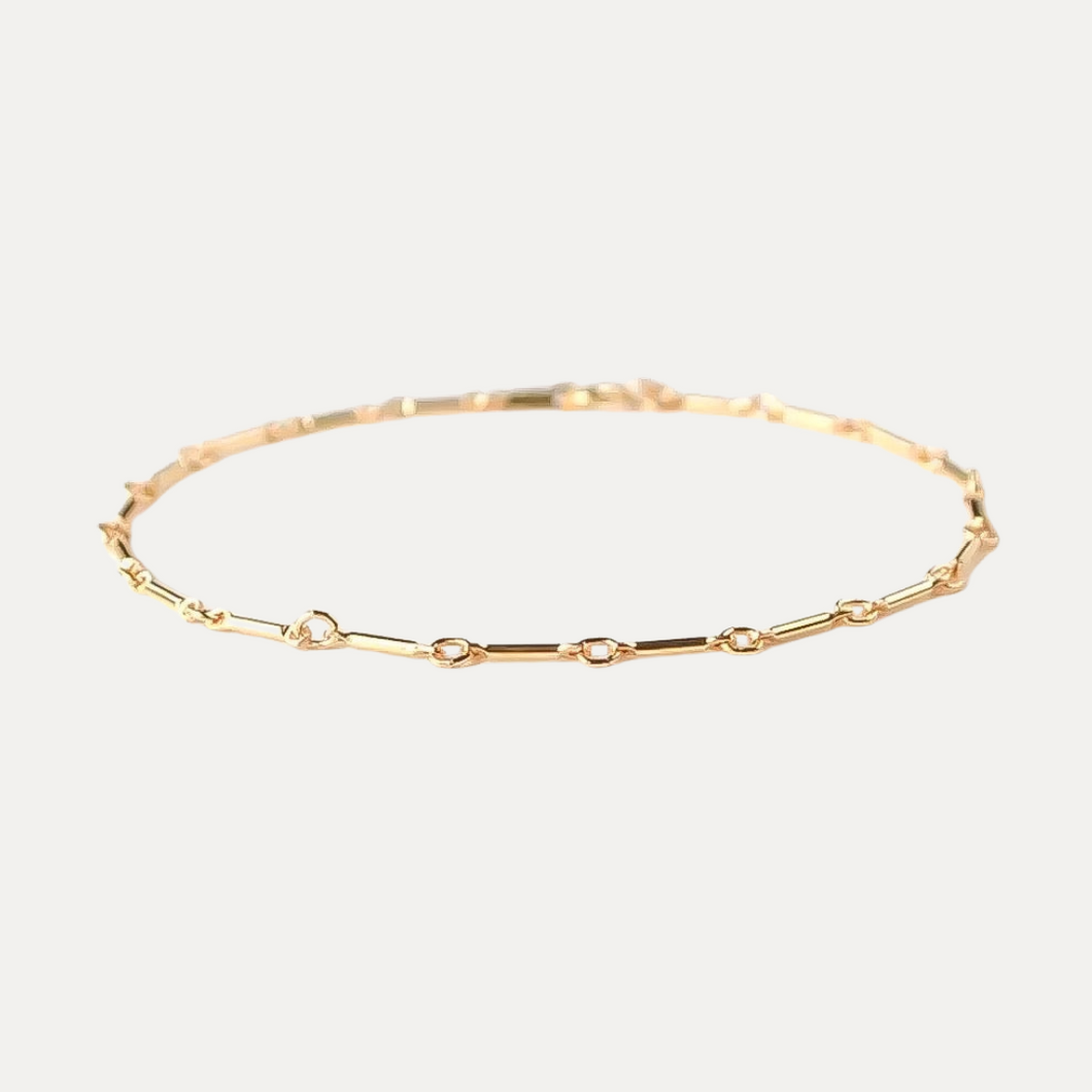 Gold filled Dainty Bar Bracelet