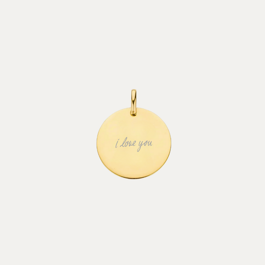 The Handwriting Engraved Pendant