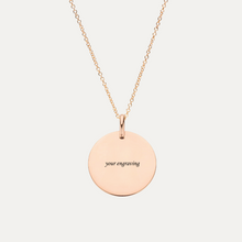 Load image into Gallery viewer, The Round Engravable Necklace [15mm]
