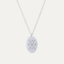 Load image into Gallery viewer, The Cross My Heart Necklace [Oval]
