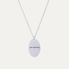 Load image into Gallery viewer, The Oval Engravable necklace
