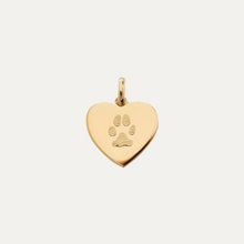 Load image into Gallery viewer, Paw print Heart (Charm only)
