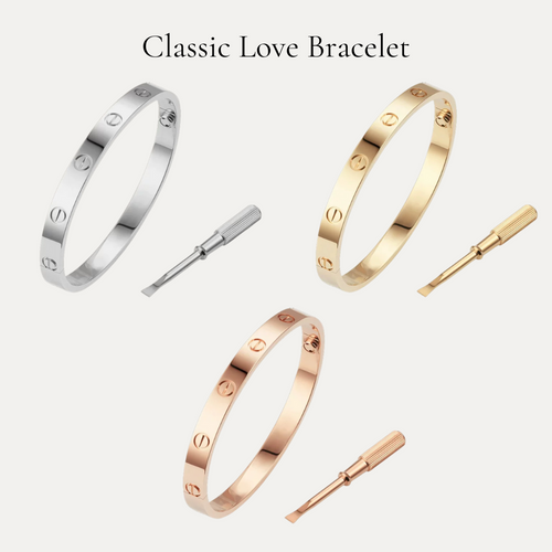 Hypoallergenic Titanium Love Bracelet