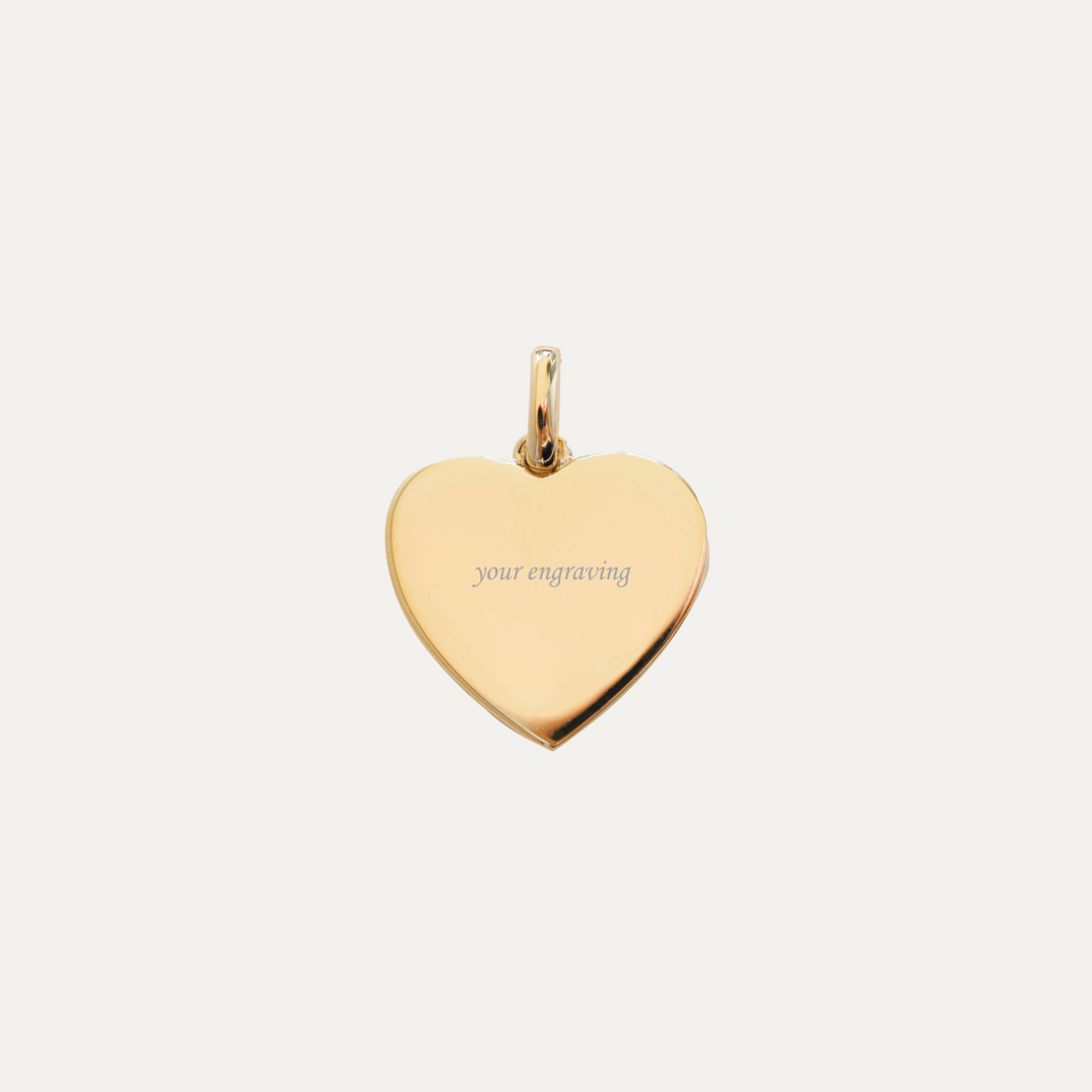 The Heart Engravable Pendant [15mm]