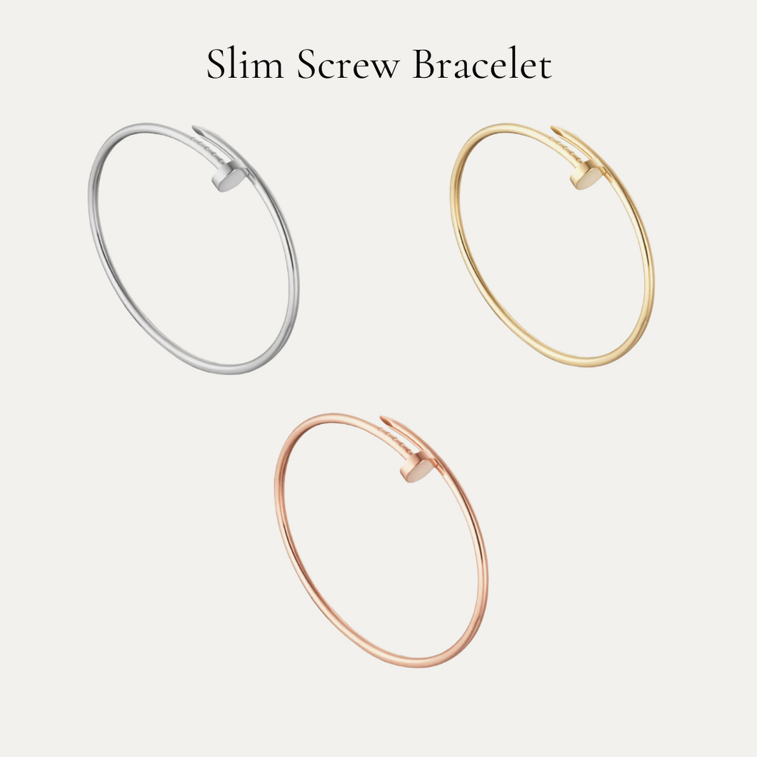 Slim Screw Bracelet