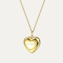 Load image into Gallery viewer, Heart Locket [1 photo + engraving]
