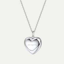 Load image into Gallery viewer, Heart Locket [1 photo + engraving]
