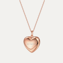 Load image into Gallery viewer, Heart Locket [1 photo + engraving]
