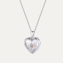 Load image into Gallery viewer, Birthstone Heart Locket [1 photo + engravable]
