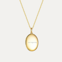 Load image into Gallery viewer, Oval Locket [2 photos + engraving]
