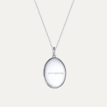 Load image into Gallery viewer, Oval Locket [2 photos + engraving]
