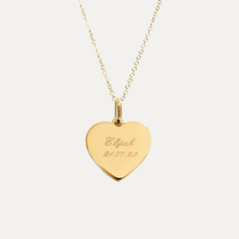 Load image into Gallery viewer, Hand and Footprint Heart Necklace
