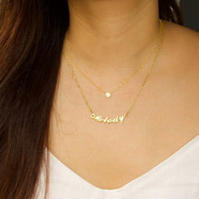 Load image into Gallery viewer, Curved Name Necklace
