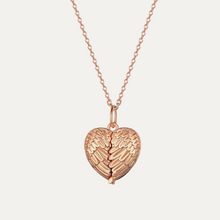 Load image into Gallery viewer, Angel Wings Heart Locket [Engravable]
