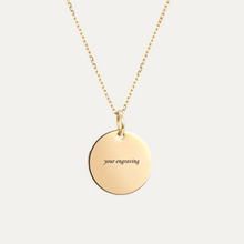 Load image into Gallery viewer, 15mm Engravable necklace
