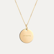 Load image into Gallery viewer, 15mm Engravable necklace
