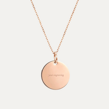 Load image into Gallery viewer, 15mm Engravable necklace
