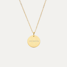 Load image into Gallery viewer, The Round Engravable Necklace [10mm]
