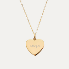 Load image into Gallery viewer, The Heart Handwriting Engraved Necklace
