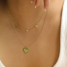 Load image into Gallery viewer, Hand and Footprint Heart Necklace
