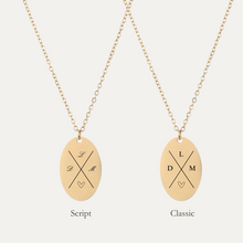 Load image into Gallery viewer, The Cross My Heart Necklace [Oval]
