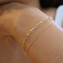 Load image into Gallery viewer, The Paperclip Bracelet - Gold filled
