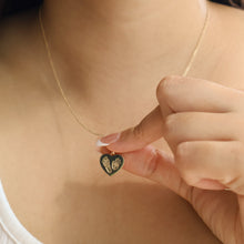 Load image into Gallery viewer, Hand and Footprint Heart Necklace
