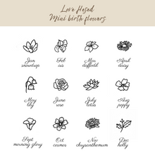 Load image into Gallery viewer, Single Birth flower+Mini birth flower necklace [Engrave]
