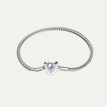 Load image into Gallery viewer, Forever Love Heart Moonstone Charm Bracelet
