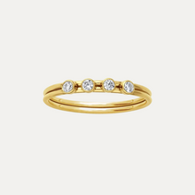 Load image into Gallery viewer, Luna Band Ring ( four stones )
