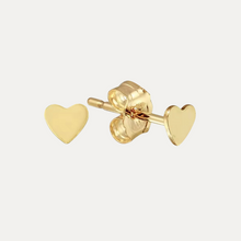 Load image into Gallery viewer, Gold filled Heart studs
