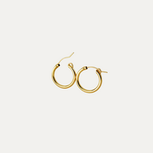 Load image into Gallery viewer, Gold-filled Everyday Classic Hoop Earrings [13mm]
