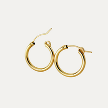 Load image into Gallery viewer, Gold-filled Everyday Classic Hoop Earrings [22mm]
