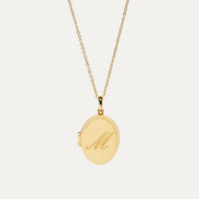 Load image into Gallery viewer, solid gold oval locket
